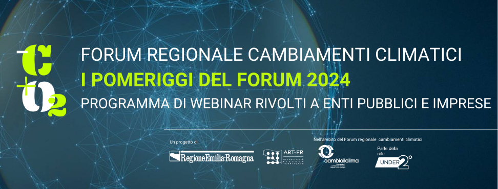 Primo degli incontri del programma 2024 del Forum Cambiamenti Climatici rivolti a enti pubblici e imprese