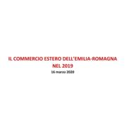 Il commercio estero dell’Emilia-Romagna nel 2019