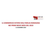 Il commercio estero dell’Emilia-Romagna nei primi nove mesi del 2019