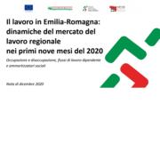 Dinamiche del mercato del lavoro in Emilia-Romagna nei primi 9 mesi del 2020